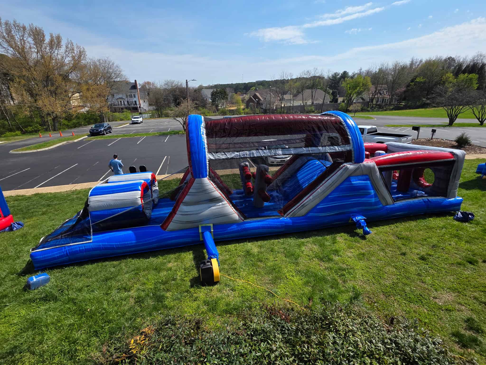 Inflatable bounce house rental for children's parties and events.