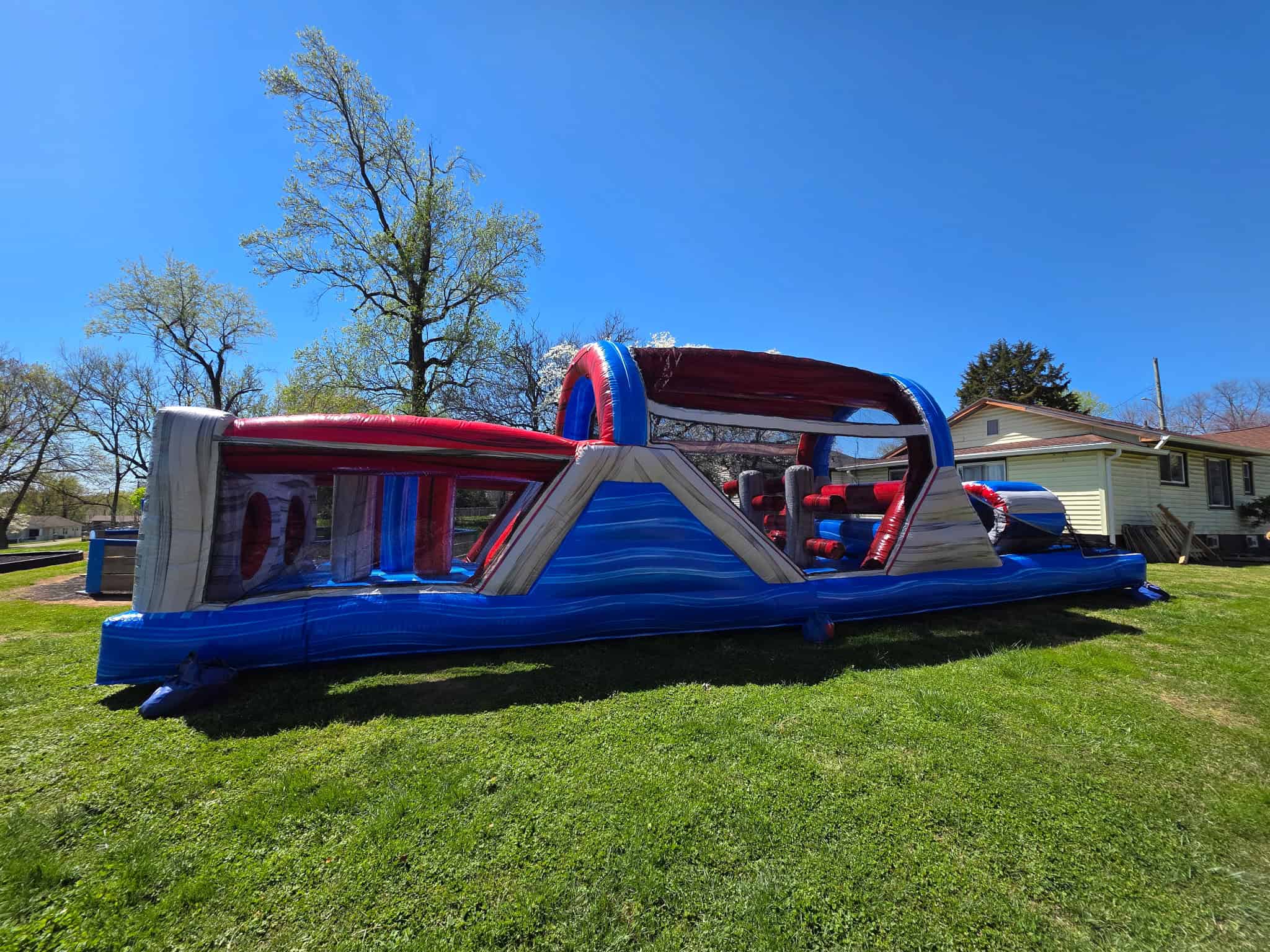 Inflatable water slide rental for kids, perfect for outdoor parties and events. Safe, fun, and ideal.