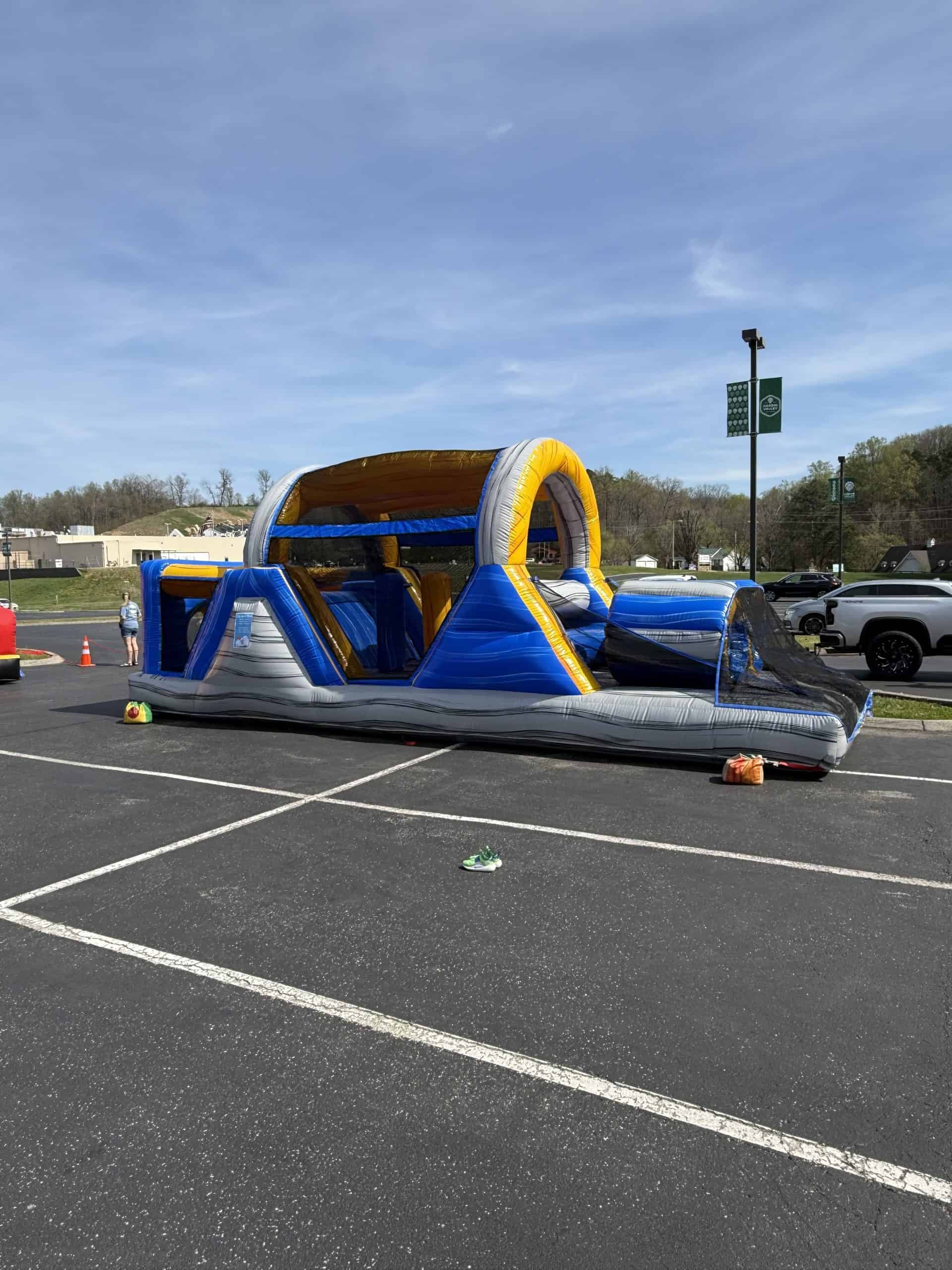 Inflatable water slide rental by Shining Knight Party Rentals, perfect for kids' outdoor parties and.