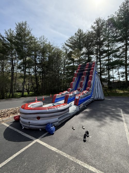 Inflatable water slide rental for outdoor parties and events. Perfect for kids' entertainment and su.